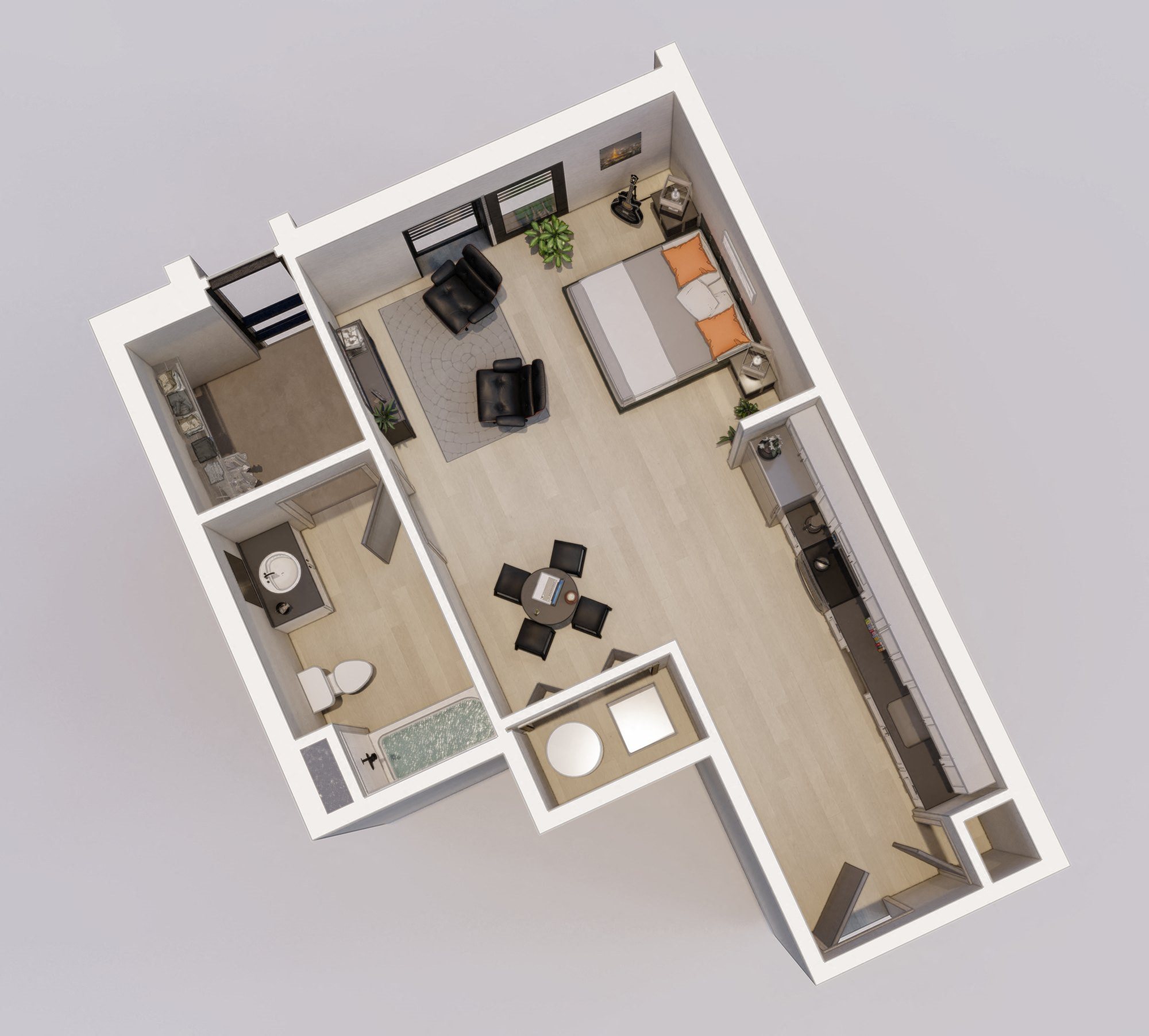 Unit L floor plan Unit L floor plan